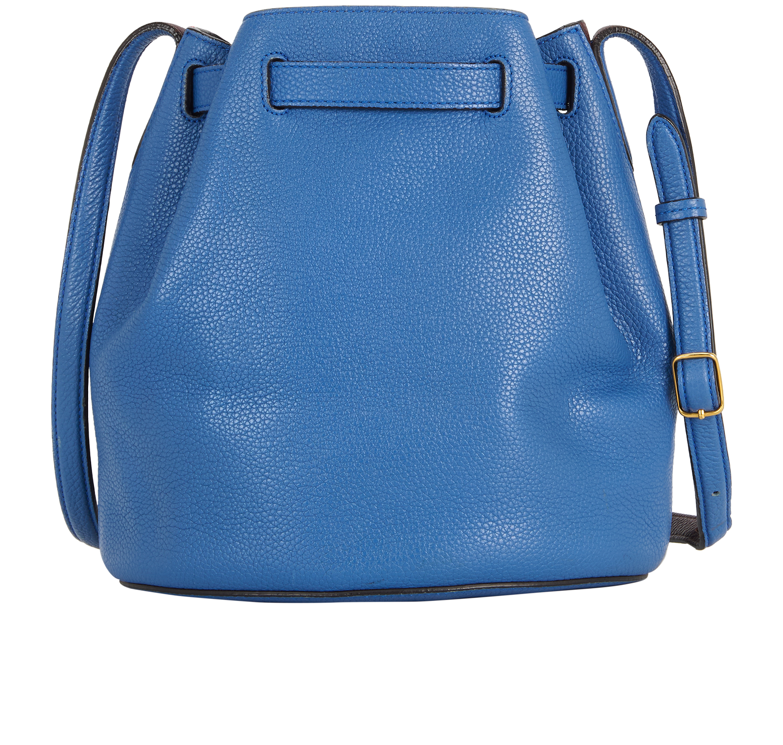 Small Abbey Bucket, &pound;295, Handbags, Blue, Leather, Back view